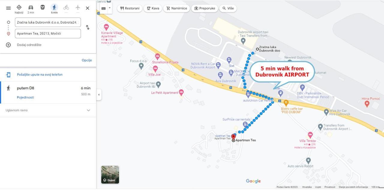 Dubrovnik Airport Apartment Tea Durovici Εξωτερικό φωτογραφία